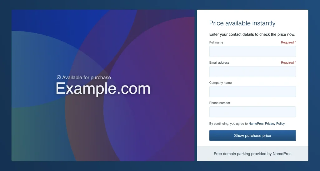 Introducing NamePros’ New Domain Parking Page Feature: A Game Changer for Domain Sellers