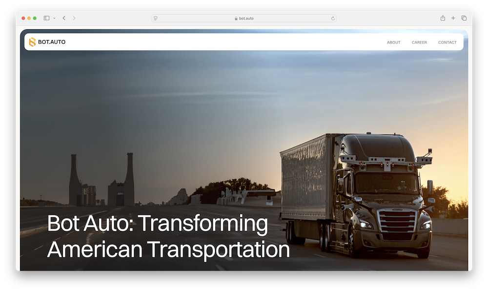 Autonomous trucking startup Bot.Auto, led by a CEO featured in Wired and Forbes, revolutionizes logistics with AI technology