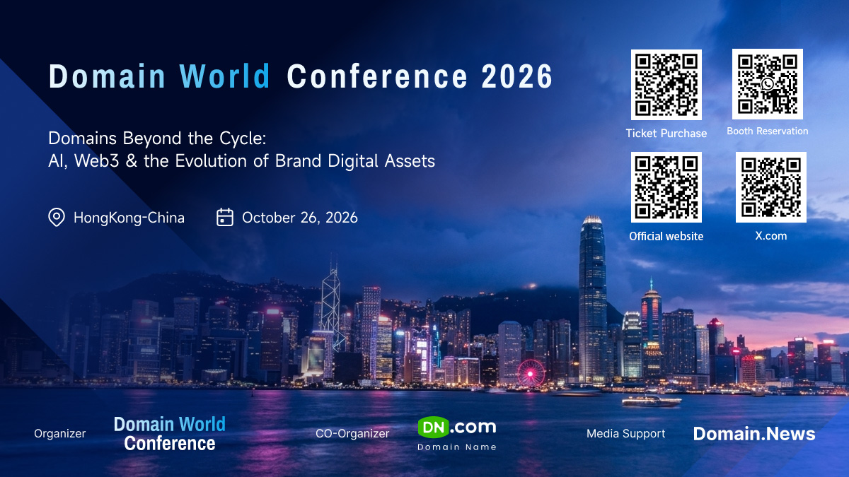  Domain World Conference 2026 Officially Announced as Hong Kong Event