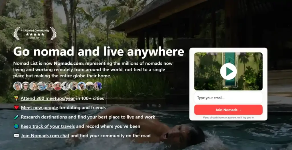 Nomad List Rebrands to Nomads.com, Aiming to Connect Millions of Digital Nomads Globally