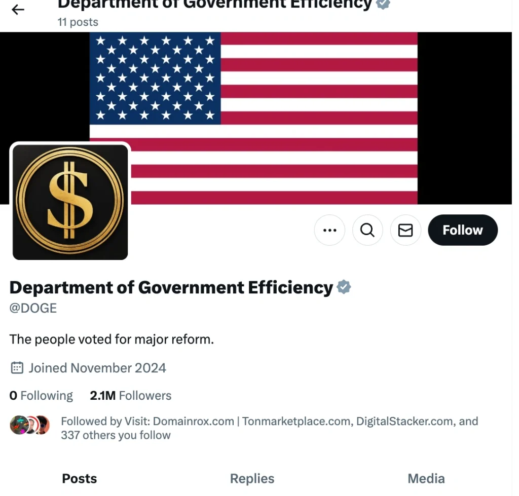 DepartmentofGovernmentEfficiency.com Sold for ,000: A Record-Breaking 32-Character Domain