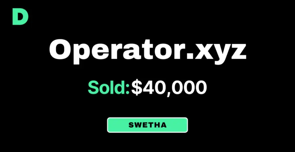 Queen of .xyz Domains Strikes Again: Operator.xyz Sold for ,000