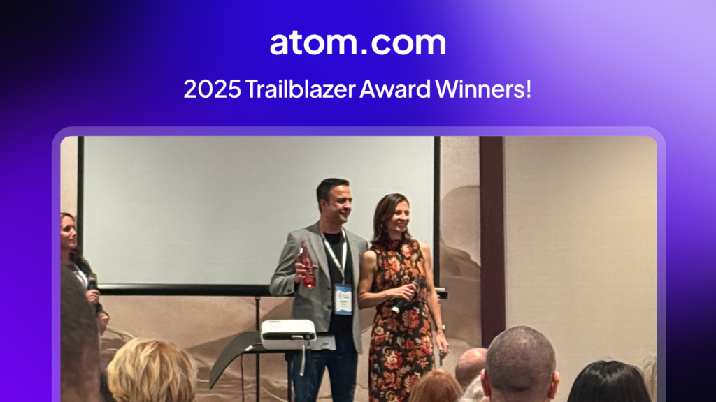 Atom.com Honored with the 2025 Trailblazer Award by the Internet Commerce Association