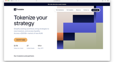 Blockchain platform Tradable.xyz expands institutional investment access through asset tokenization