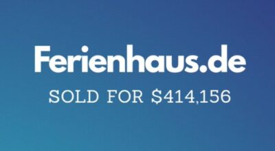 Ferienhaus.de domain sold for $414,156, highlighting the value of digital assets in the vacation home sector