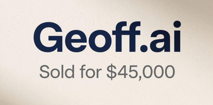 Geoff.ai Sold for ,000 via Spaceship.com