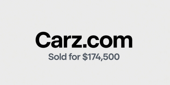 Carz.com Sold for 4,500, Its Value Increased Nearly 12-fold in Five Years
