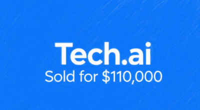 Tech.ai Sold for $110,000, Heightening Investment in AI Domain Names