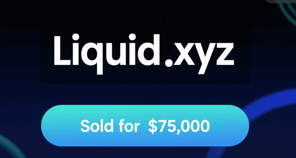 Liquid.xyz Sells for ,000, Adding to the Highlights of the Blockchain Domain Name Market