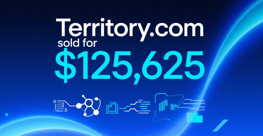 Territory.com sold for 5,625! It became the highest-paid domain name of the day