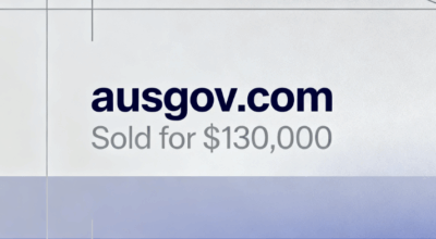 ausgov.com Sold for $130,000 on DomainMarket.com