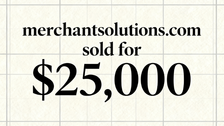 The merchantsolutions.com domain name sold for ,000: The commercial value of "merchant solutions"