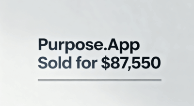 Purpose.app Sold for $87,550 on .TOP Domains