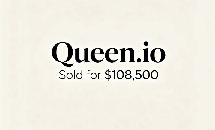 Queen.io Sold for 8,500 via Apex Moon