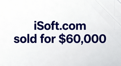 iSoft.com sold for $60,000, reaffirming the value of "i" prefix domains