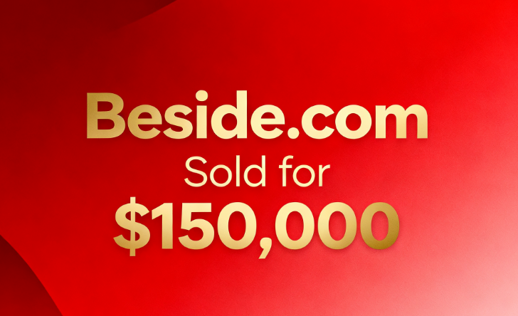 Beside.com Sold for 0,000, Showing Active High-End Domain Market