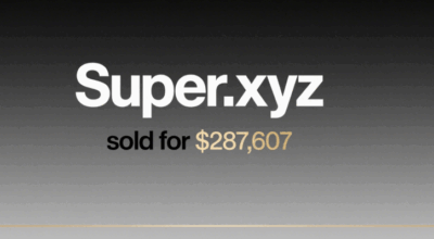 Super.xyz sold for $287,607 through Atom, setting a new record for the highest .xyz domain ever sold
