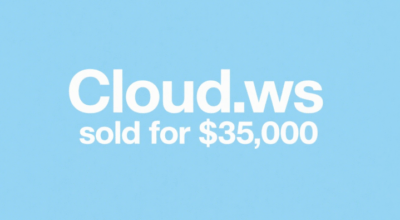 Cloud.ws sold for $35,000 through Dynadot, potentially breaking the all-time record for the .ws extension