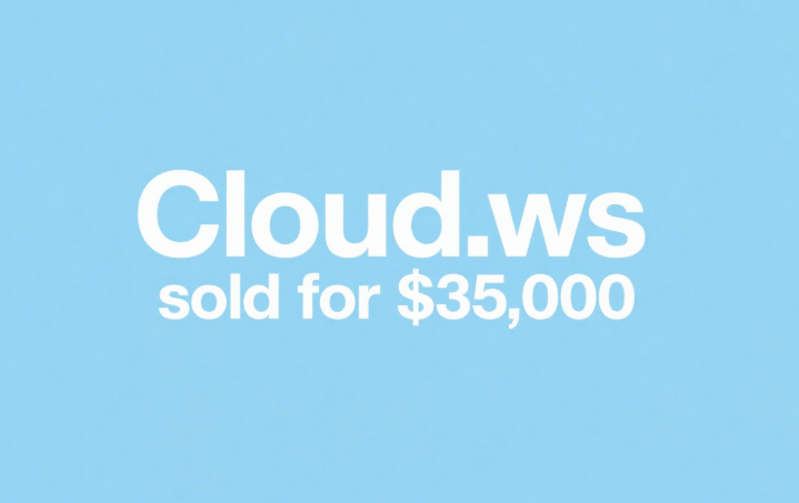 Cloud.ws sold for ,000 through Dynadot, potentially breaking the all-time record for the .ws extension