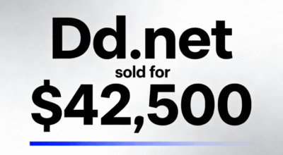 Dd.net sold for $42,500 on GoDaddy's auction platform