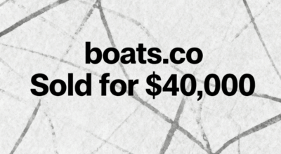 boats.co Sold for $40,000 on DomainMarket.com