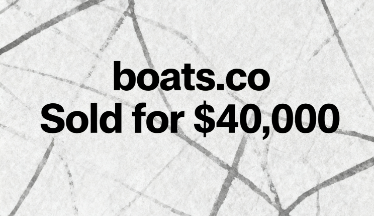 boats.co Sold for ,000 on DomainMarket.com