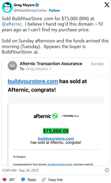BuildYourStore.com Sold for ,000; AI Website Building Platform Strengthens Brand Portfolio