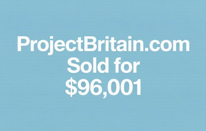 ProjectBritain.com Sold for ,001, Highlighting Its Brand Value
