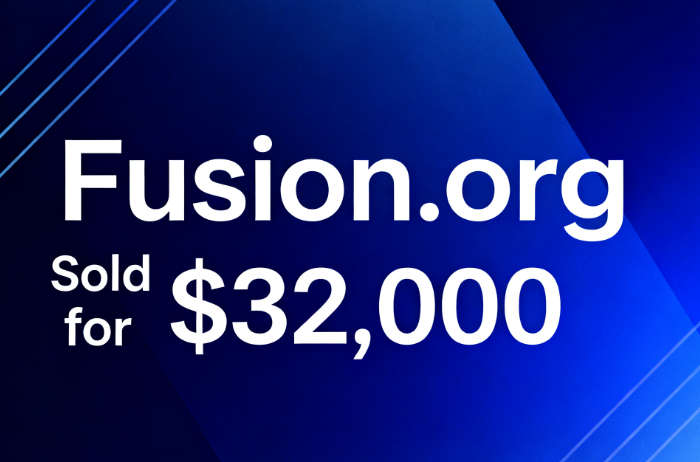Fusion.org Sold for ,000 via Namecheap