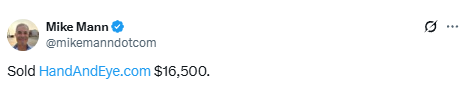 HandAndEye.com Sold for ,500, Demonstrating Industry Value