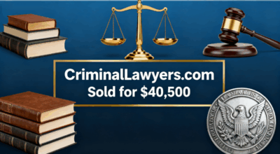 CriminalLawyers.com Sold for $40,500
