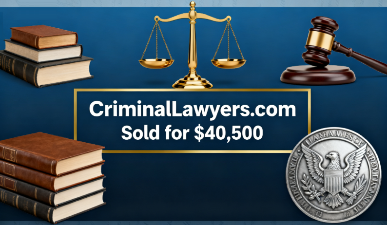 CriminalLawyers.com Sold for ,500