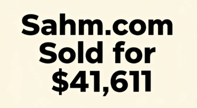 Sahm.com Sold for $41,611 via GoDaddy Auctions