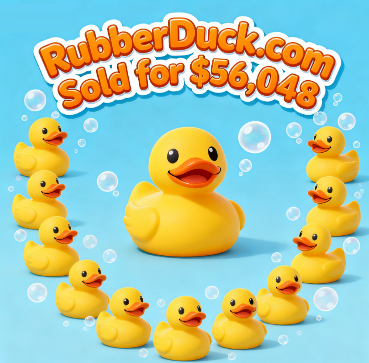 RubberDuck.com Sold for ,048