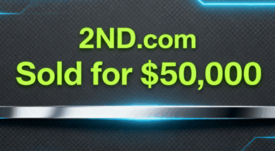 2ND.com Sold for $50,000 Through Sedo