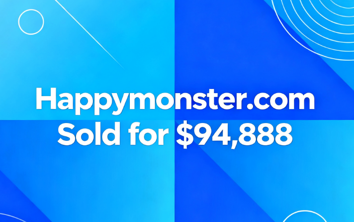 Happymonster.com Sold for ,888 on DomainMarket.com