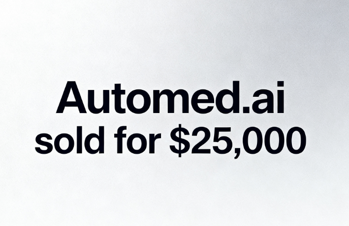 Automed.ai sold for ,000, accurately illustrating the emerging trends in medical AI