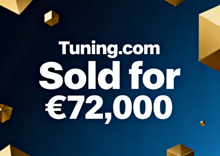 Tuning.com Sold for €72,000, Demonstrating Value Across Multiple Industries