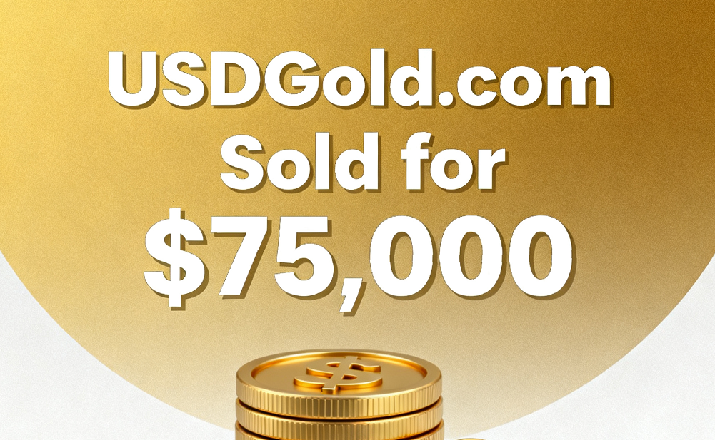 USDGold.com Sold for ,000 via SecretBrokerage.com