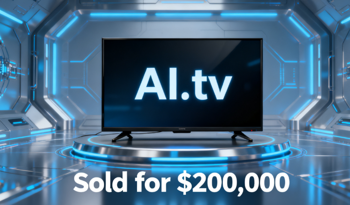 AI.tv Sold for 0,000, Taking the Top Spot on the .tv Domain Sales Chart