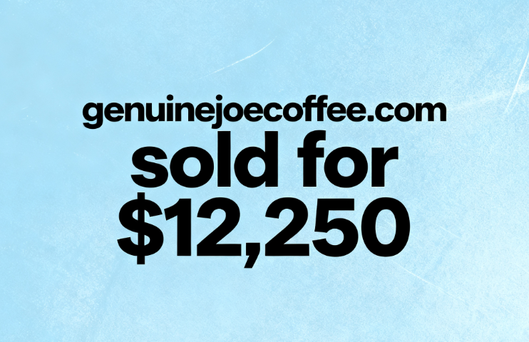 genuinejoecoffee.com sold through GoDaddy for ,250