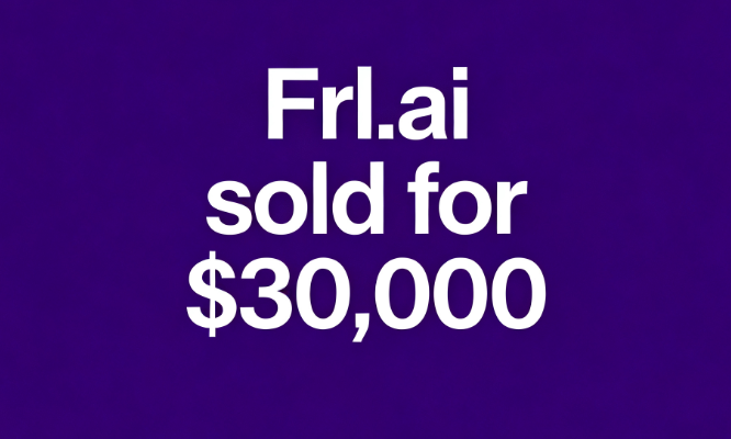Frl.ai sold for ,000 through Afternic