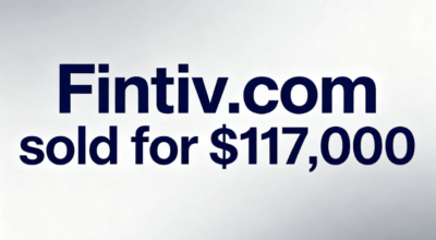 Fintiv.com's price skyrocketed over 136-fold in a year: Purchased for $857, sold for $117,000