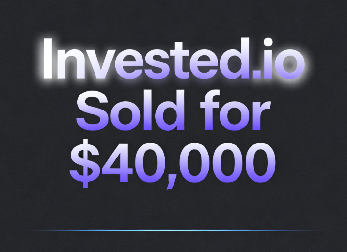 Invested.io Sold for ,000 via atom.com
