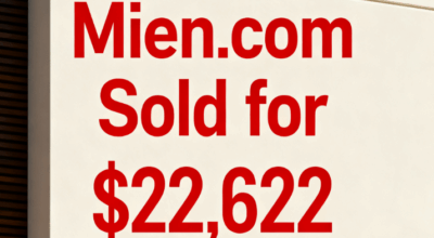 Mien.com Sold for $22,622 via Dynadot