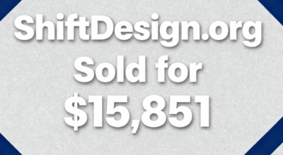 ShiftDesign.org Sold for $15,851 via GoDaddy Auctions