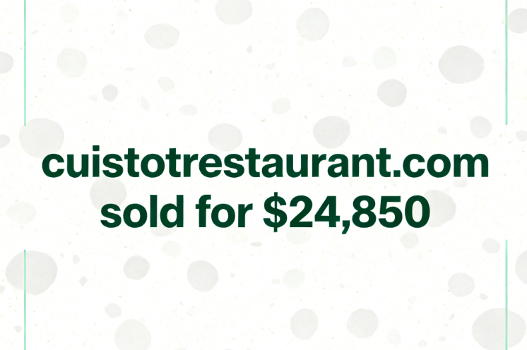 The domain name cuistotrestaurant.com was sold for ,850 through GoDaddy