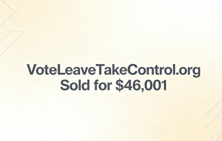 VoteLeaveTakeControl.org Sold for ,001 via GoDaddy Auctions
