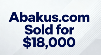 Abakus.com Sold for $18,000 via DropCatch Auction
