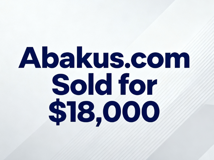 Abakus.com Sold for ,000 via DropCatch Auction